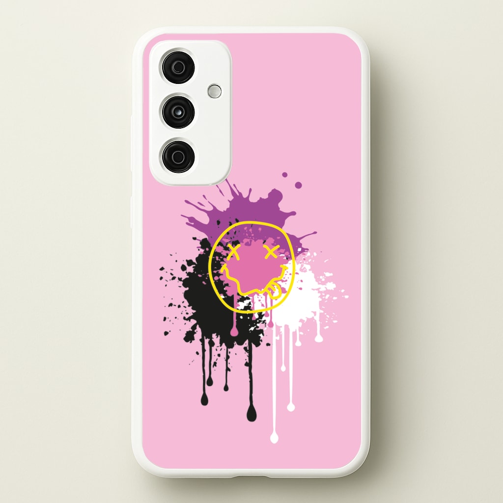 Pink Graffiti - Skate Aesthetic - Skate Aesthetic Phone Case for Galaxy A55