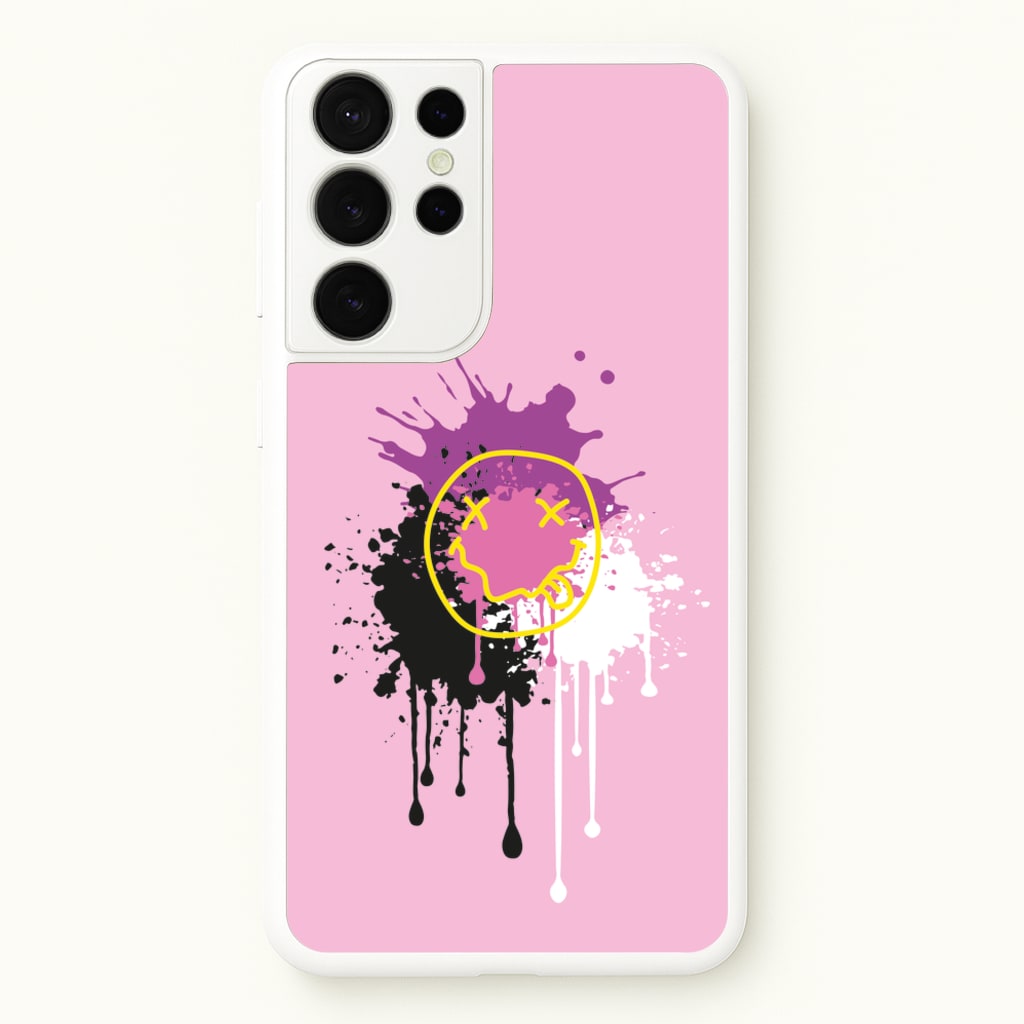 Pink Graffiti - Skate Aesthetic - Skate Aesthetic Phone Case for Galaxy S21 Ultra