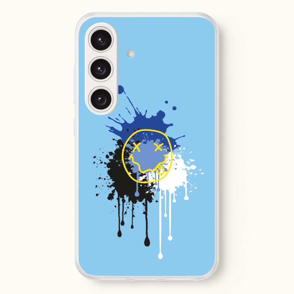 Blue Graffiti - Skate Aesthetic - Skate Aesthetic Phone Case for Galaxy S25 Plus