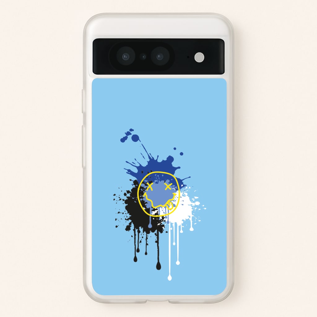 Blue Graffiti - Skate Aesthetic - Skate Aesthetic Phone Case for Google Pixel 8