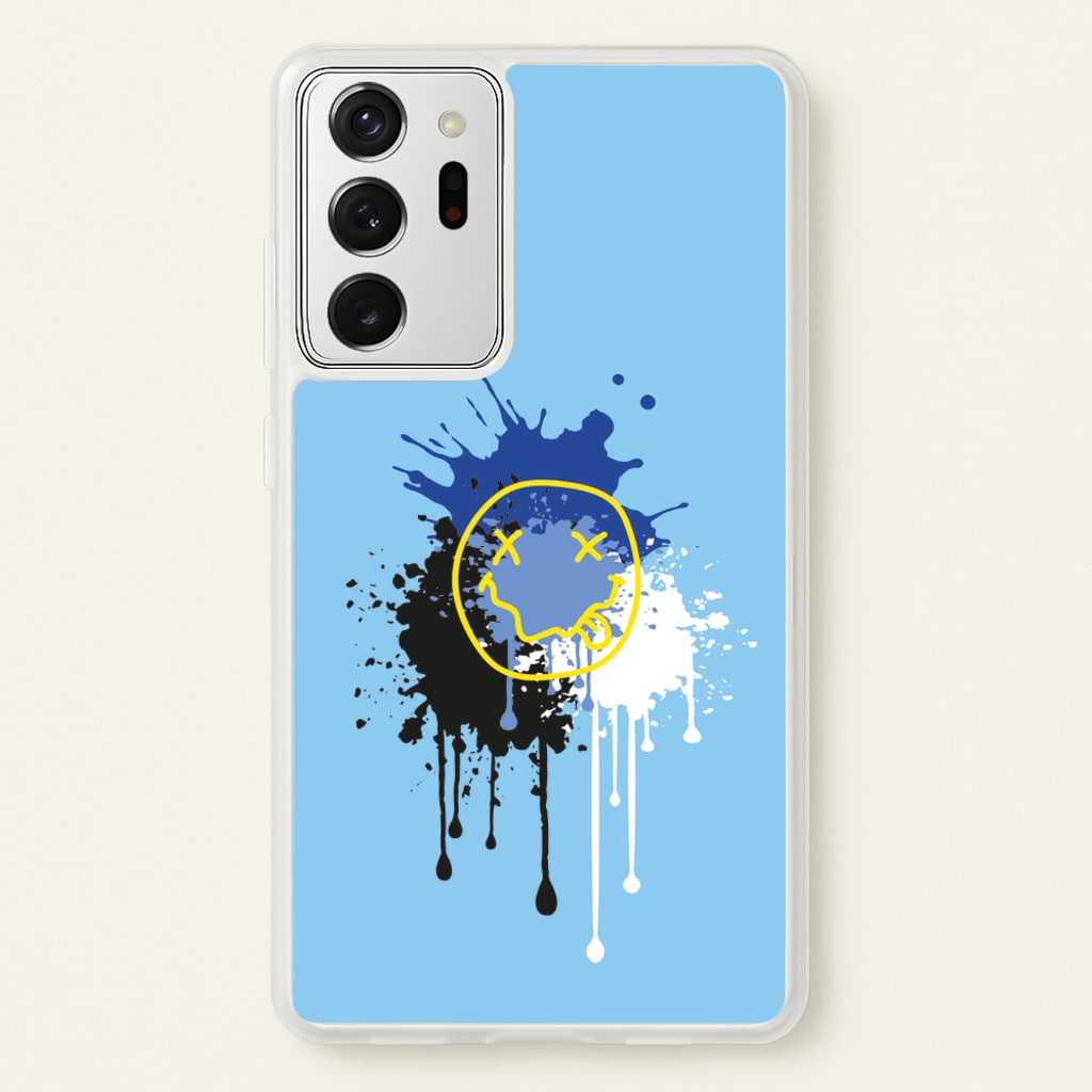 Blue Graffiti - Skate Aesthetic - Skate Aesthetic Phone Case for Galaxy Note 20 Ultra