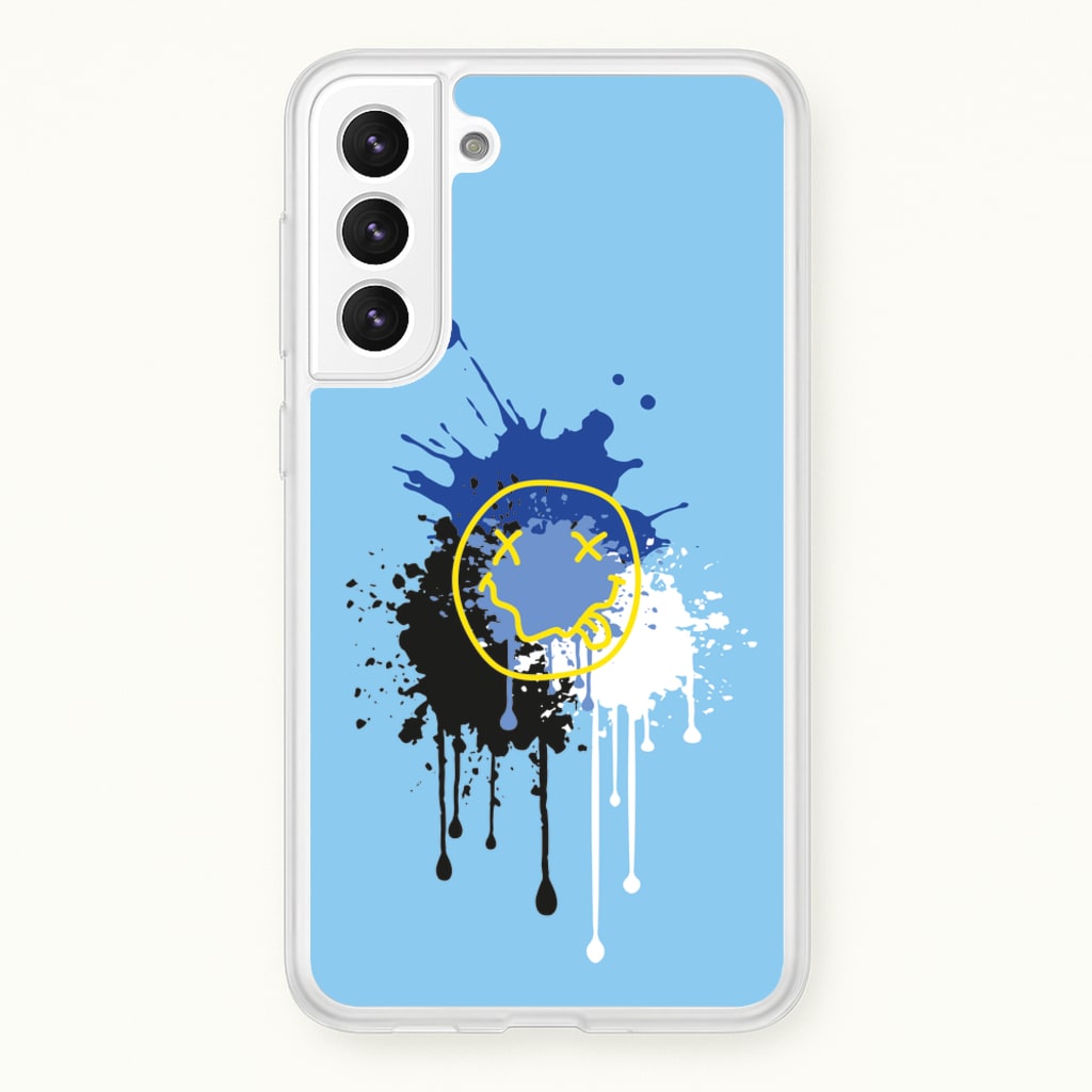 Blue Graffiti - Skate Aesthetic - Skate Aesthetic Phone Case for Galaxy S21 Plus