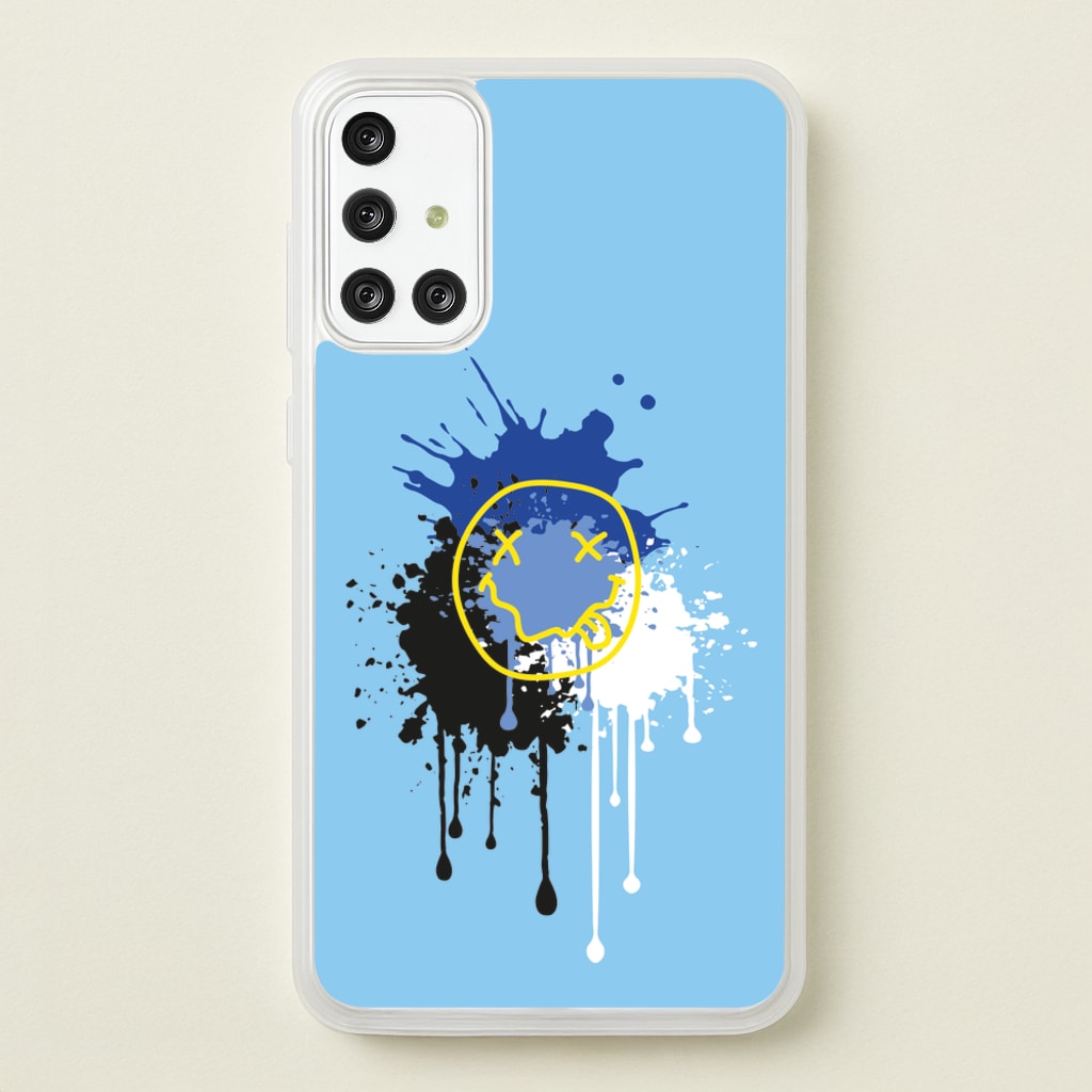 Blue Graffiti - Skate Aesthetic - Skate Aesthetic Phone Case for Galaxy A71