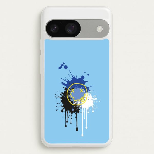 Blue Graffiti - Skate Aesthetic - Skate Aesthetic Phone Case for Google Pixel 9 / 9 Pro
