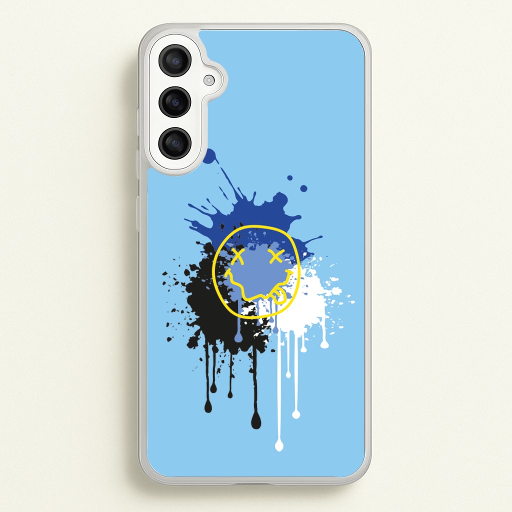 Blue Graffiti - Skate Aesthetic - Skate Aesthetic Phone Case for Galaxy A34