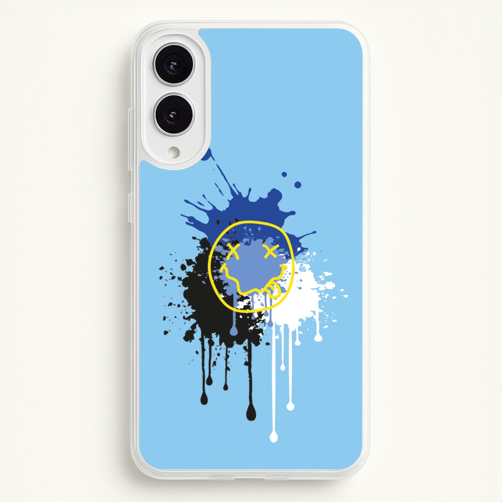 Blue Graffiti - Skate Aesthetic - Skate Aesthetic Phone Case for Galaxy S25 Edge