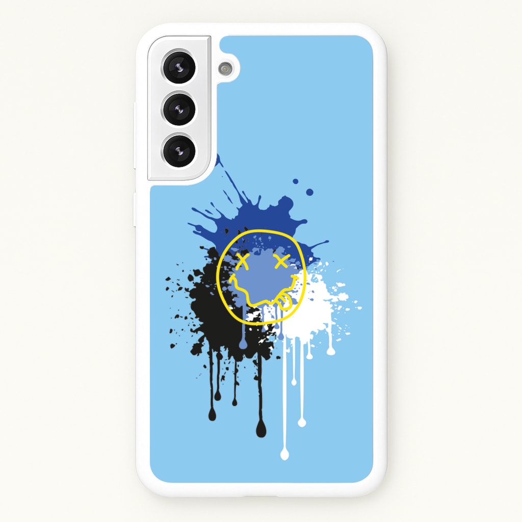 Blue Graffiti - Skate Aesthetic - Skate Aesthetic Phone Case for Galaxy S22 Plus