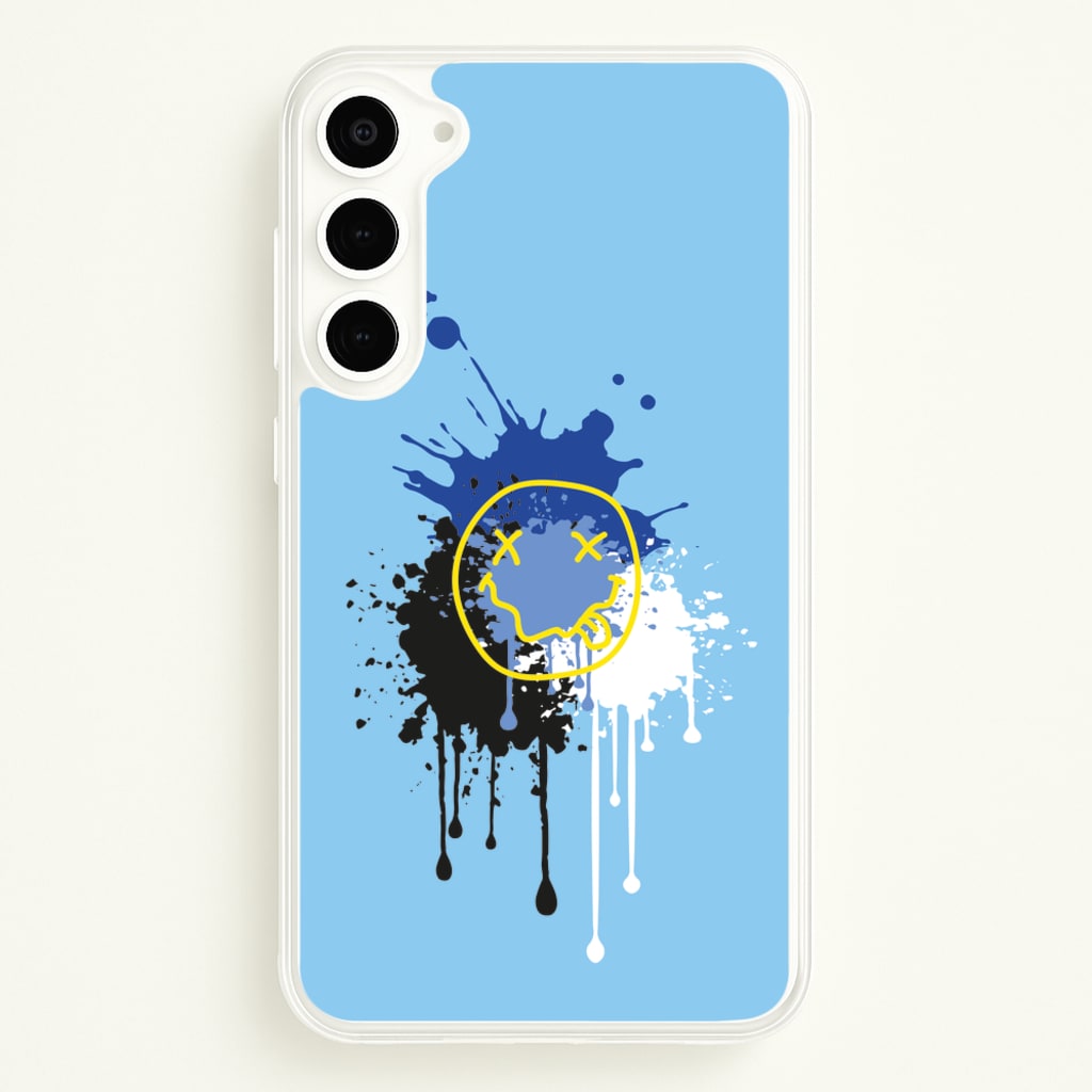 Blue Graffiti - Skate Aesthetic - Skate Aesthetic Phone Case for Galaxy S23 Plus