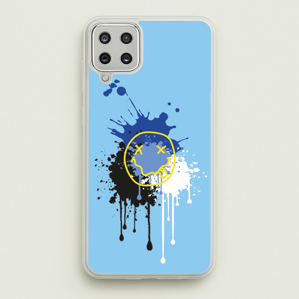Blue Graffiti - Skate Aesthetic - Skate Aesthetic Phone Case for Galaxy A12