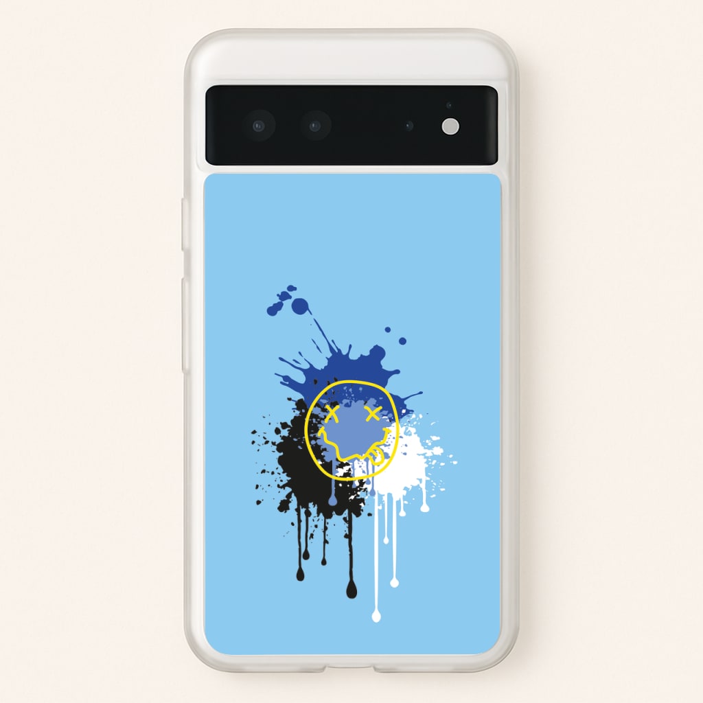 Blue Graffiti - Skate Aesthetic - Skate Aesthetic Phone Case for Google Pixel 6
