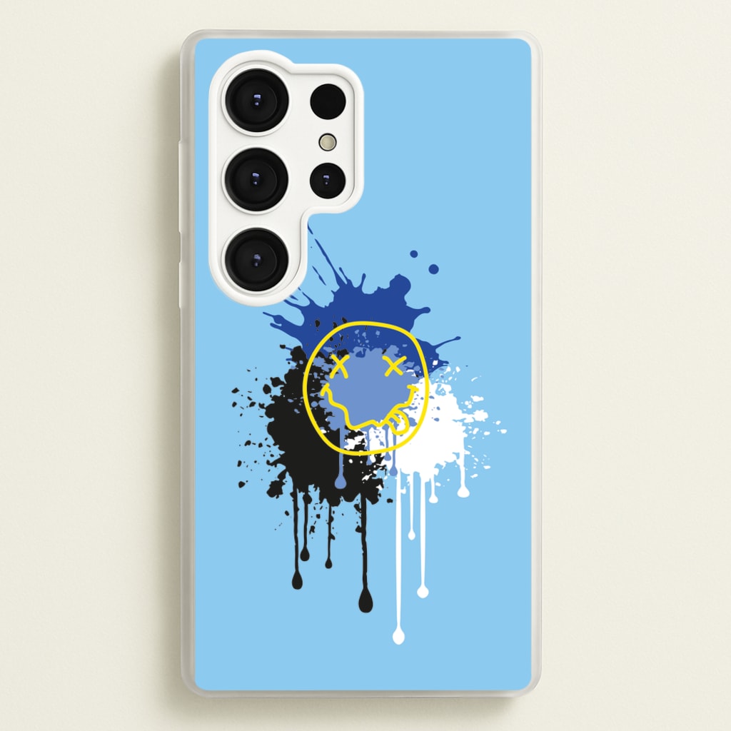 Blue Graffiti - Skate Aesthetic - Skate Aesthetic Phone Case for Galaxy S25 Ultra