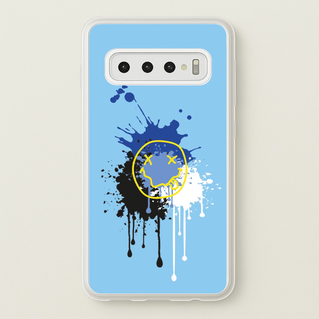 Blue Graffiti - Skate Aesthetic - Skate Aesthetic Phone Case for Galaxy S10 Plus