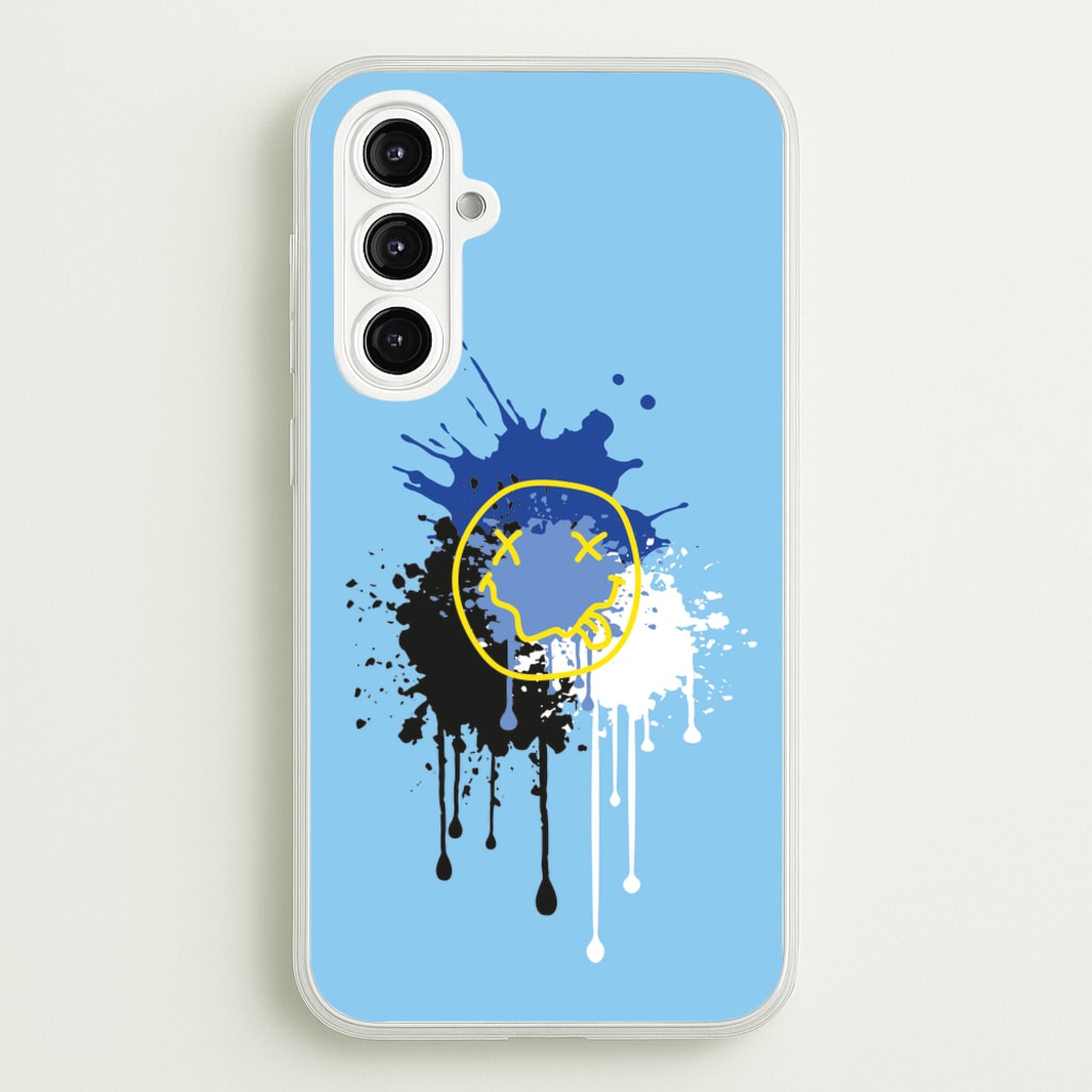Blue Graffiti - Skate Aesthetic - Skate Aesthetic Phone Case for Galaxy A16