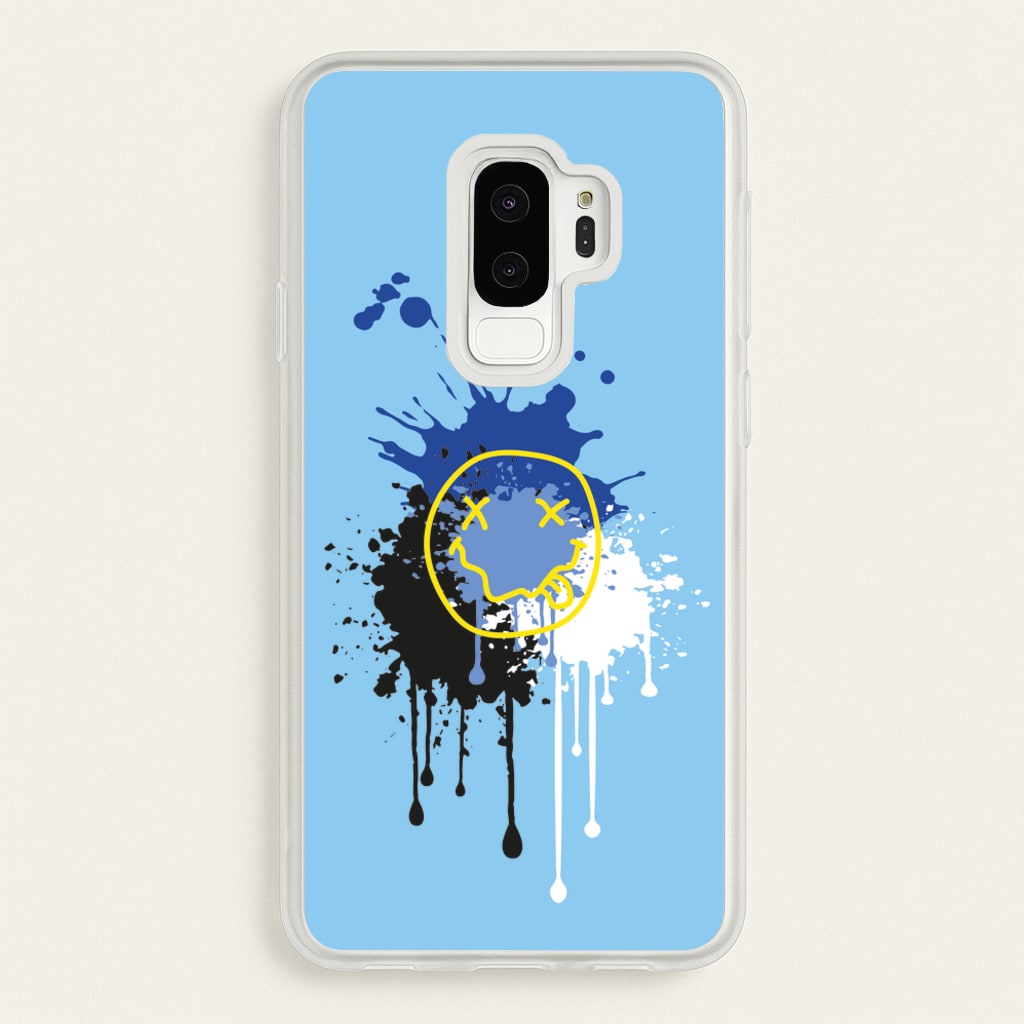 Blue Graffiti - Skate Aesthetic - Skate Aesthetic Phone Case for Galaxy S9 Plus