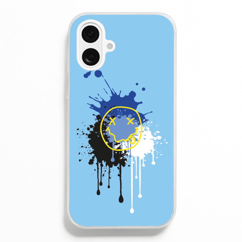 Blue Graffiti - Skate Aesthetic - Skate Aesthetic Phone Case for iPhone 16 Plus