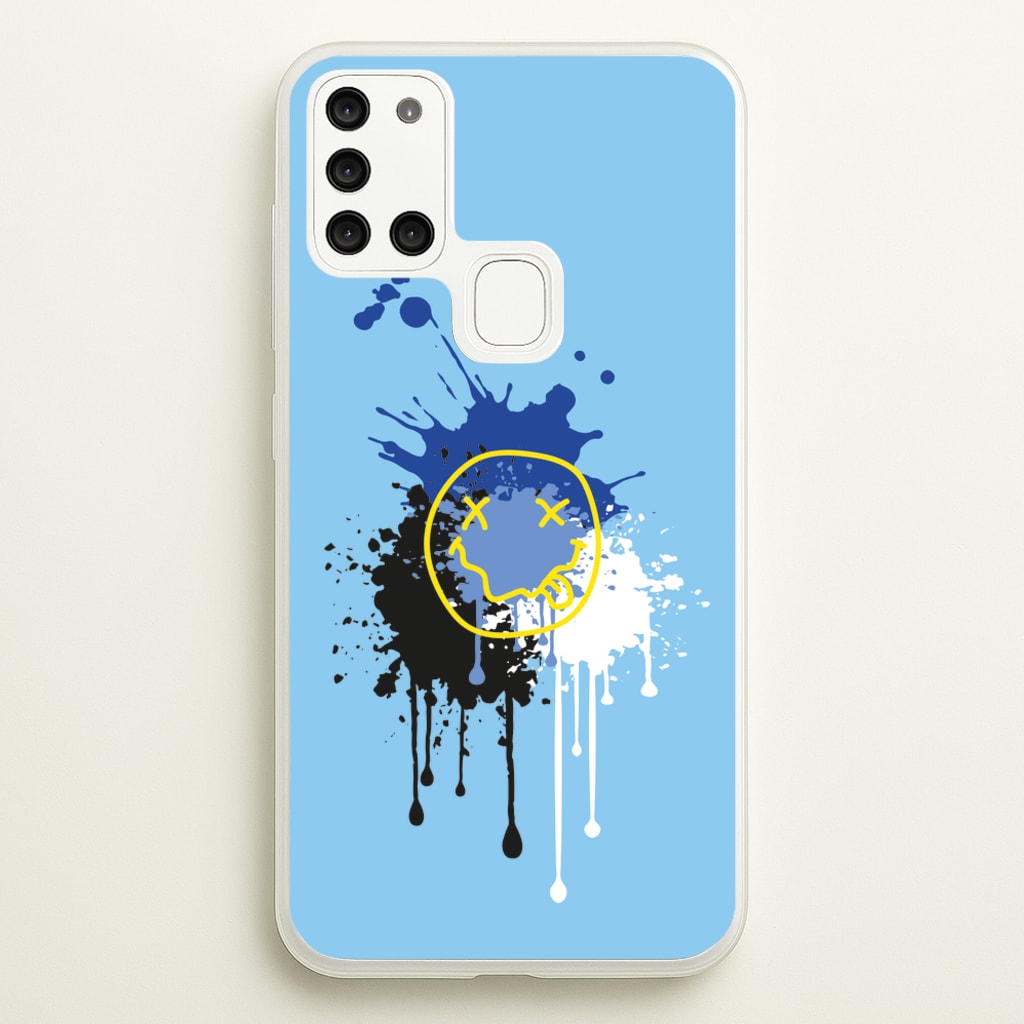 Blue Graffiti - Skate Aesthetic - Skate Aesthetic Phone Case for Galaxy A21s