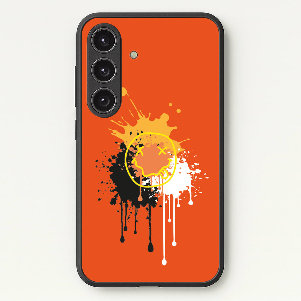 Orange Graffiti - Skate Aesthetic - Skate Aesthetic Phone Case for Galaxy S24 Plus
