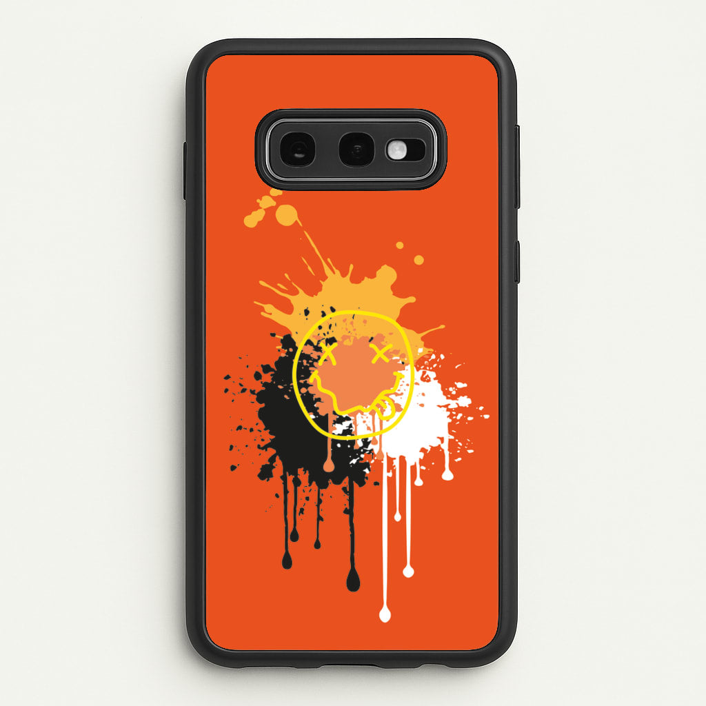 Orange Graffiti - Skate Aesthetic - Skate Aesthetic Phone Case for Galaxy S10e