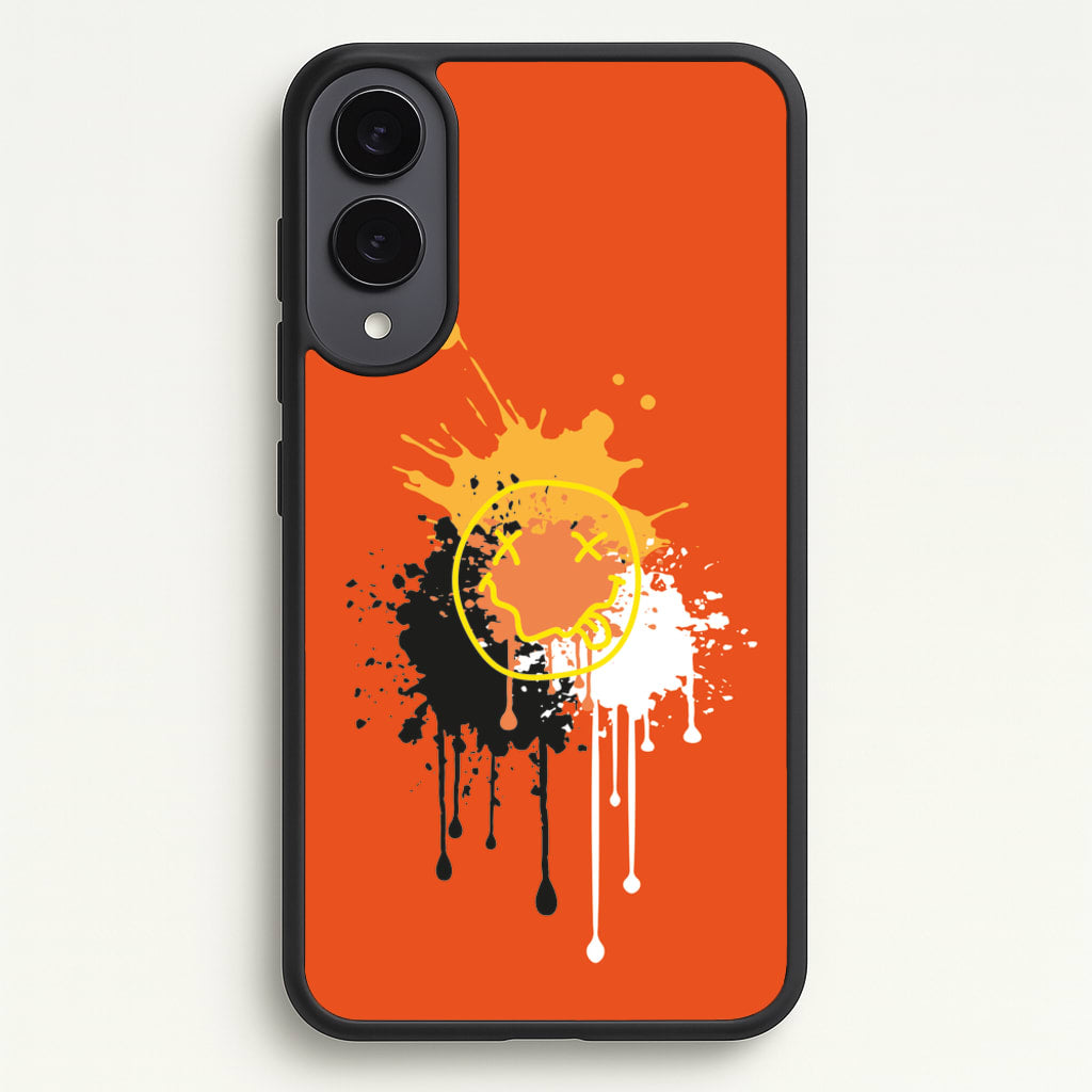 Orange Graffiti - Skate Aesthetic - Skate Aesthetic Phone Case for Galaxy S25 Edge