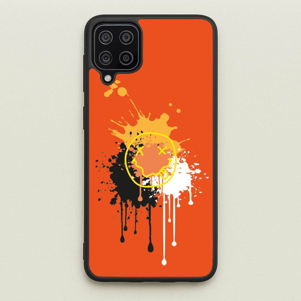 Orange Graffiti - Skate Aesthetic - Skate Aesthetic Phone Case for Galaxy A12
