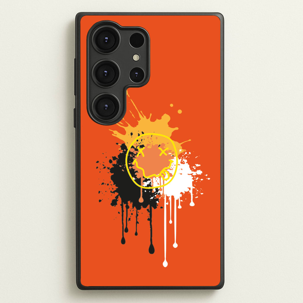 Orange Graffiti - Skate Aesthetic - Skate Aesthetic Phone Case for Galaxy S25 Ultra