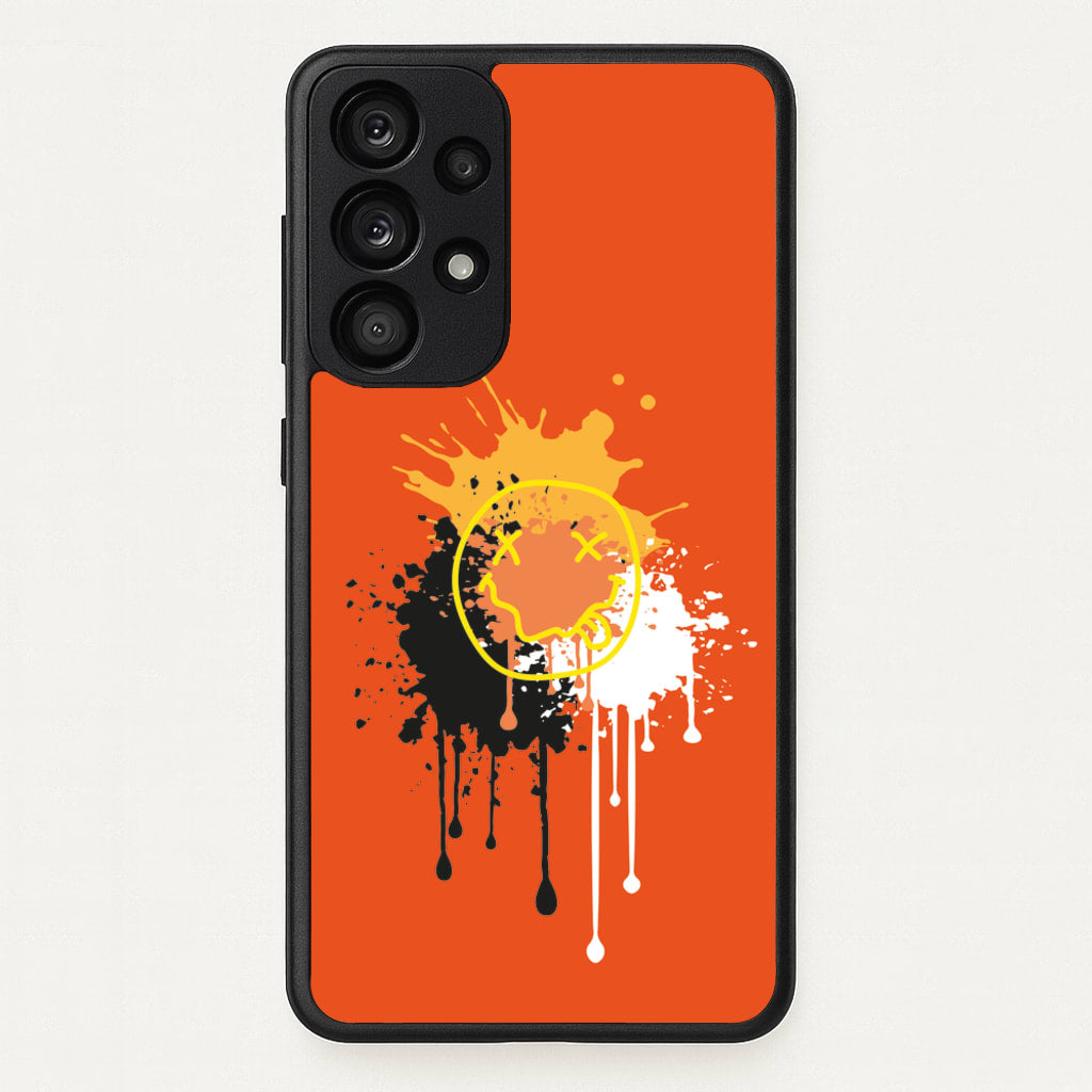 Orange Graffiti - Skate Aesthetic - Skate Aesthetic Phone Case for Galaxy A53