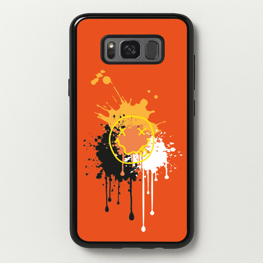 Orange Graffiti - Skate Aesthetic - Skate Aesthetic Phone Case for Galaxy S8