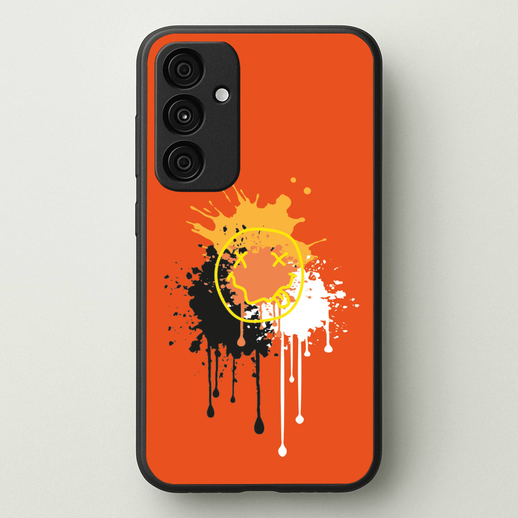 Orange Graffiti - Skate Aesthetic - Skate Aesthetic Phone Case for Galaxy A35