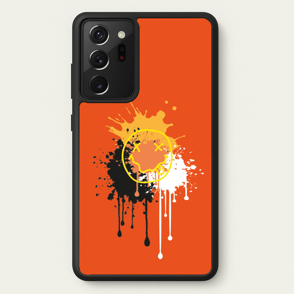 Orange Graffiti - Skate Aesthetic - Skate Aesthetic Phone Case for Galaxy Note 20 Ultra