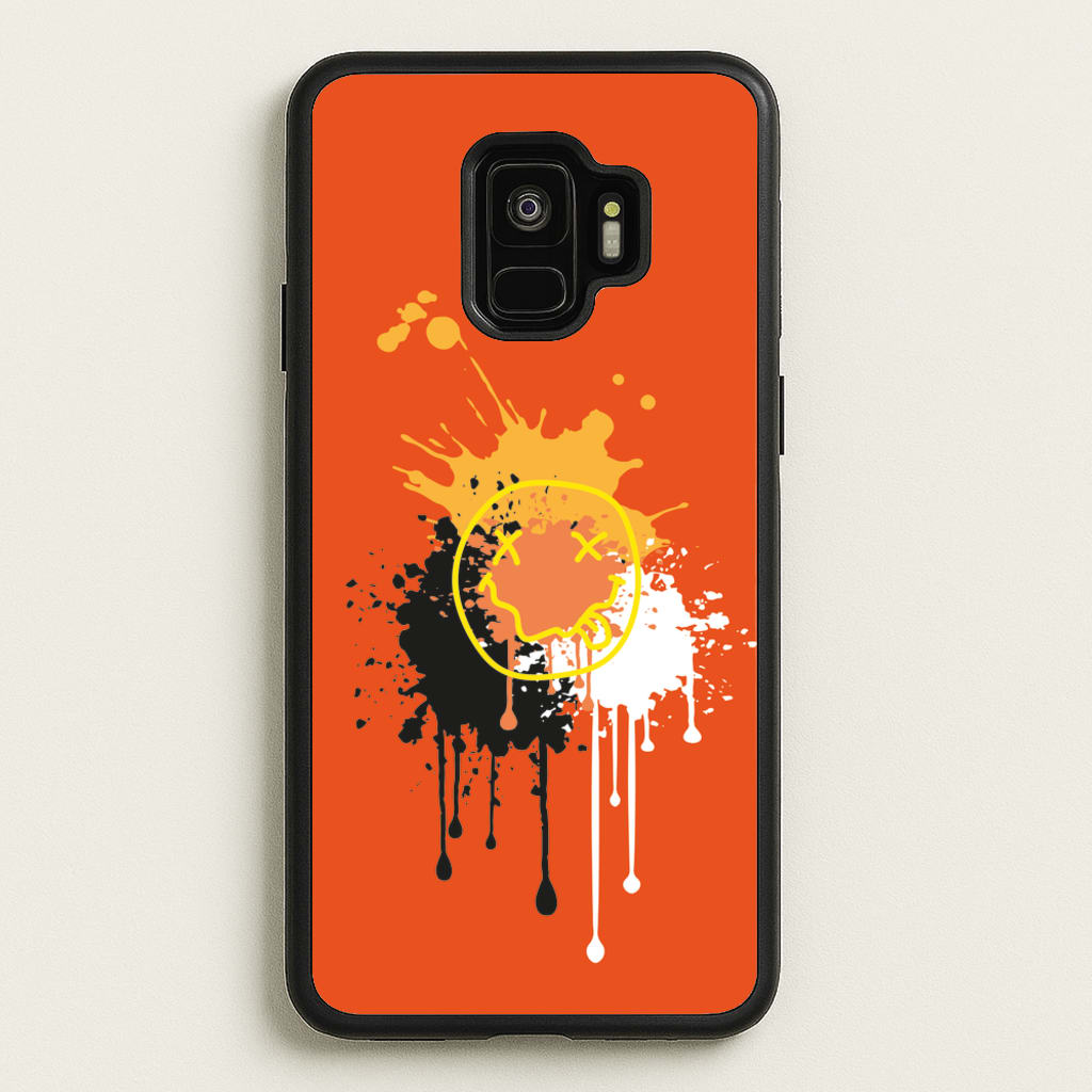 Orange Graffiti - Skate Aesthetic - Skate Aesthetic Phone Case for Galaxy S9