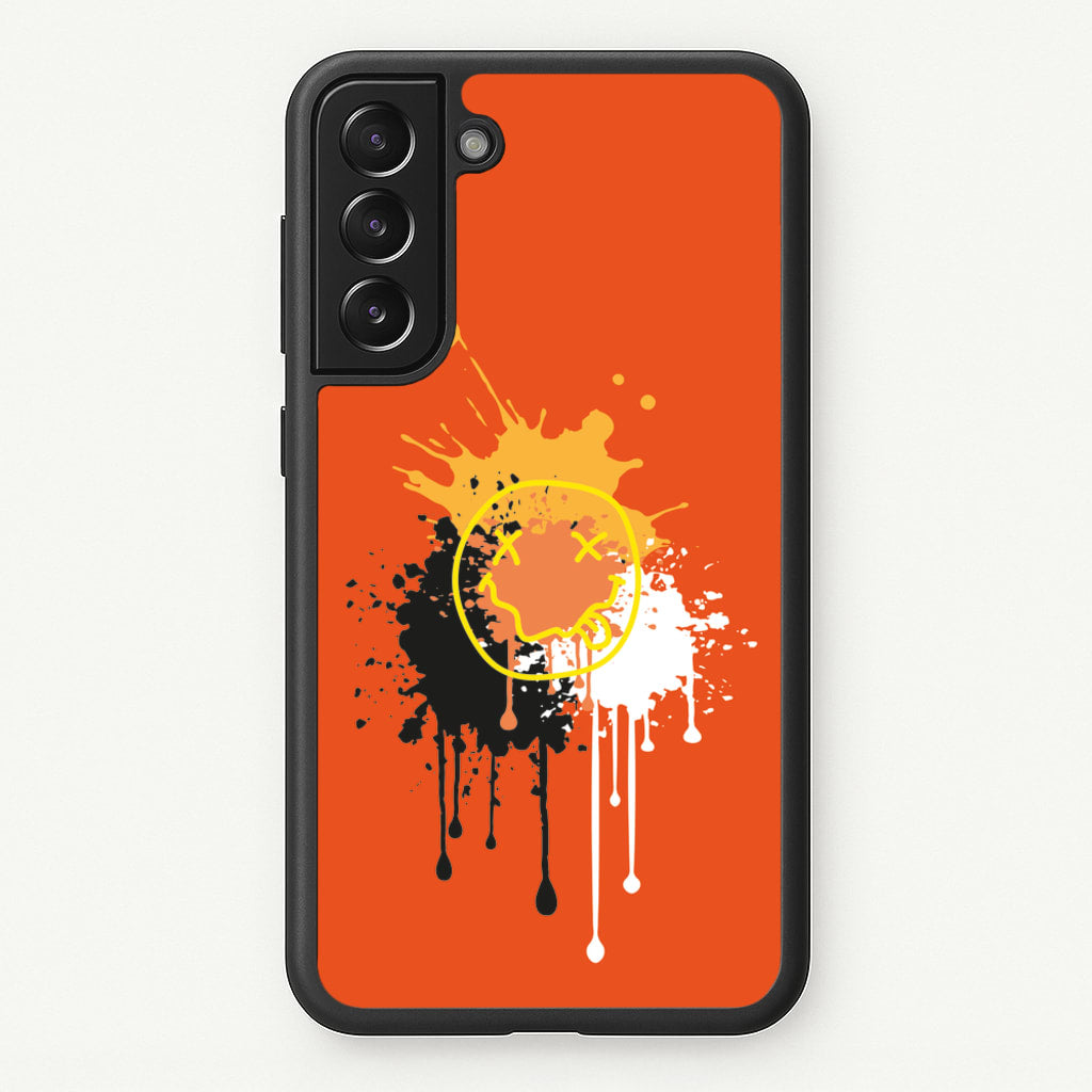 Orange Graffiti - Skate Aesthetic - Skate Aesthetic Phone Case for Galaxy S21