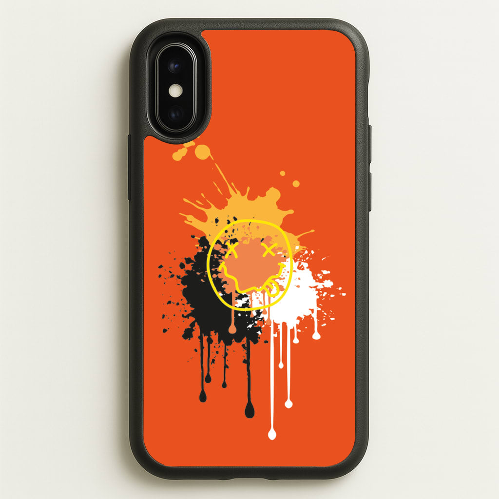 Orange Graffiti - Skate Aesthetic - Skate Aesthetic Phone Case for iPhone X / XS