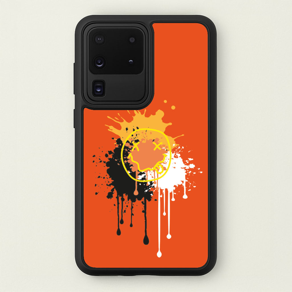 Orange Graffiti - Skate Aesthetic - Skate Aesthetic Phone Case for Galaxy S20 Ultra