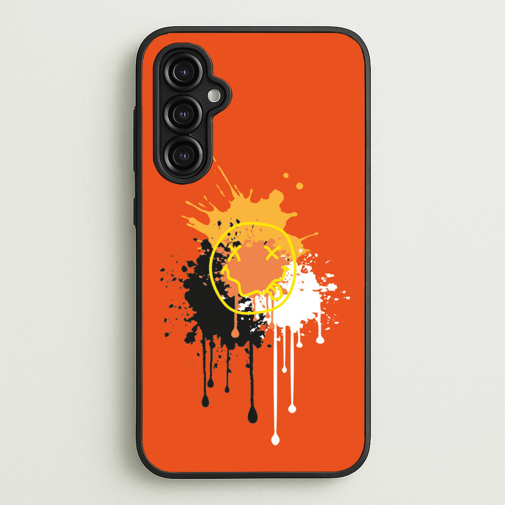 Orange Graffiti - Skate Aesthetic - Skate Aesthetic Phone Case for Galaxy A14
