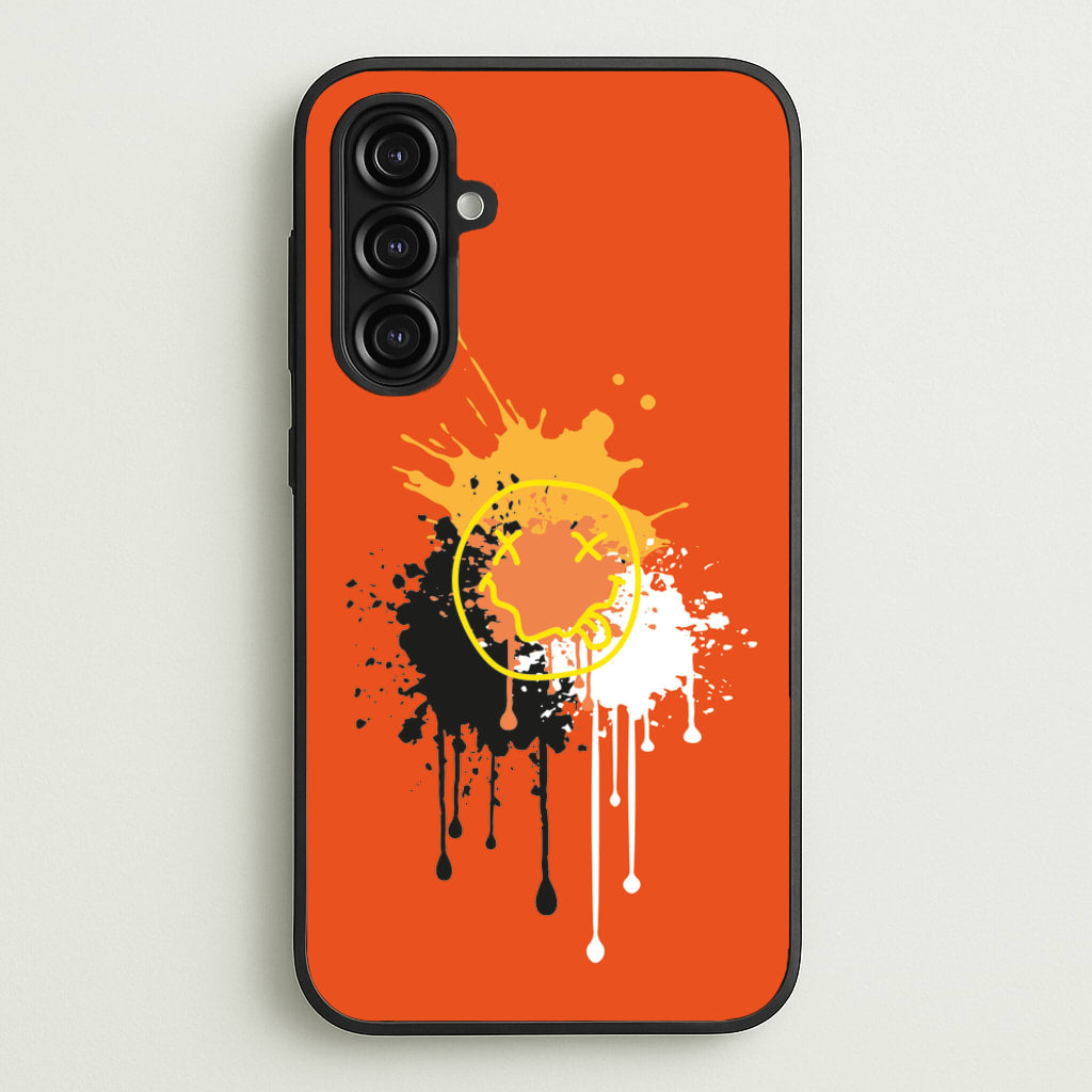 Orange Graffiti - Skate Aesthetic - Skate Aesthetic Phone Case for Galaxy A16