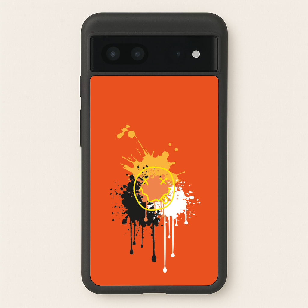 Orange Graffiti - Skate Aesthetic - Skate Aesthetic Phone Case for Google Pixel 7