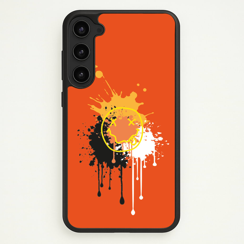 Orange Graffiti - Skate Aesthetic - Skate Aesthetic Phone Case for Galaxy S23