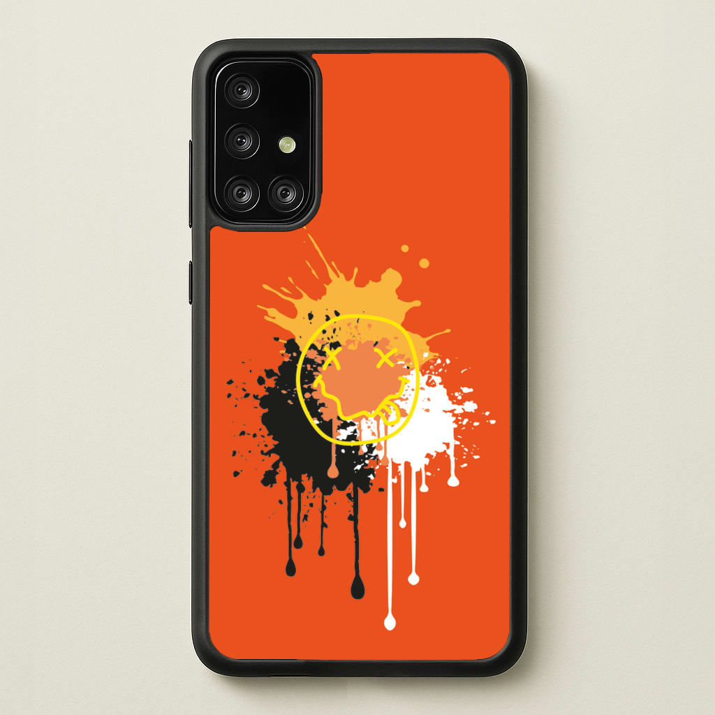 Orange Graffiti - Skate Aesthetic - Skate Aesthetic Phone Case for Galaxy A71