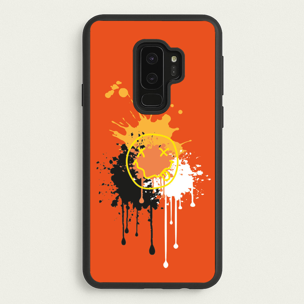Orange Graffiti - Skate Aesthetic - Skate Aesthetic Phone Case for Galaxy S9 Plus