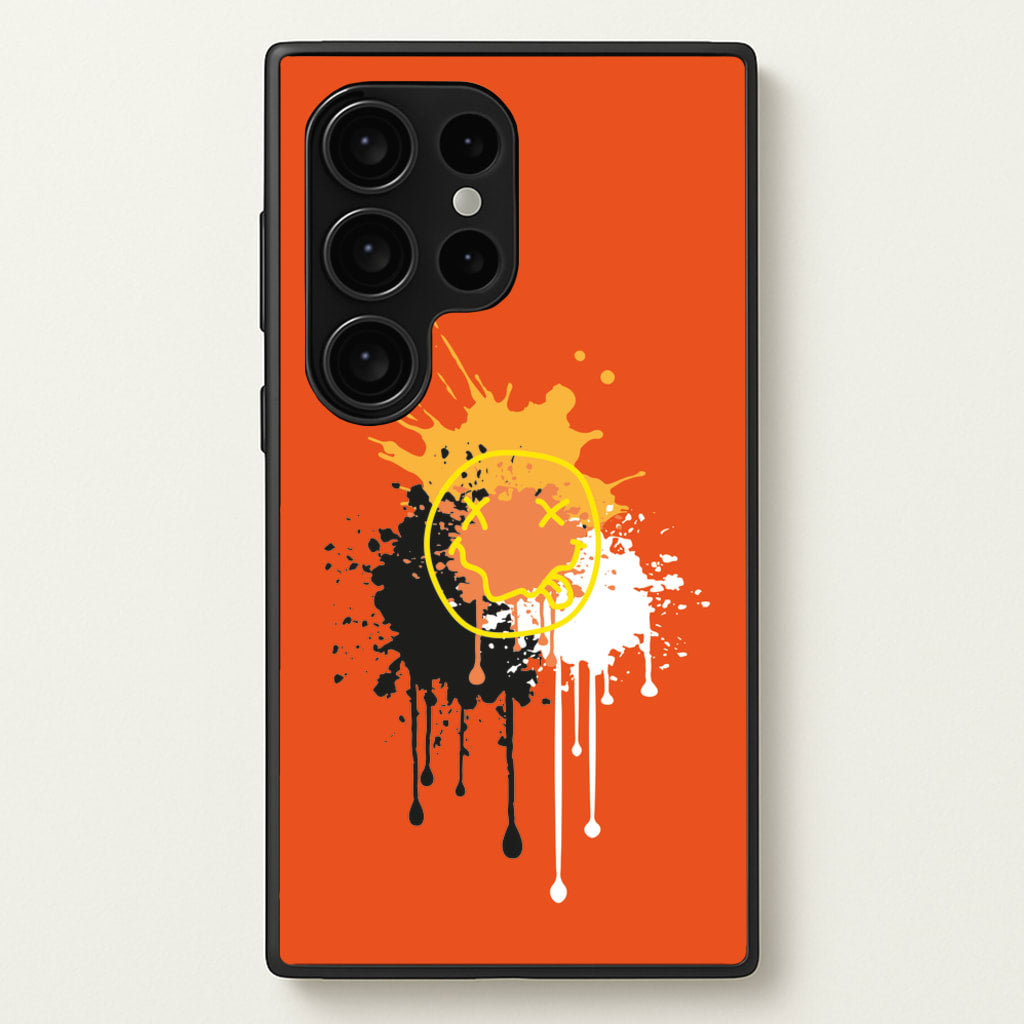 Orange Graffiti - Skate Aesthetic - Skate Aesthetic Phone Case for Galaxy S24 Ultra