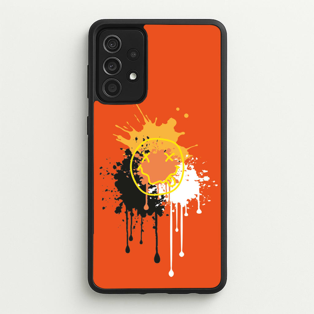 Orange Graffiti - Skate Aesthetic - Skate Aesthetic Phone Case for Galaxy A52 / A52s