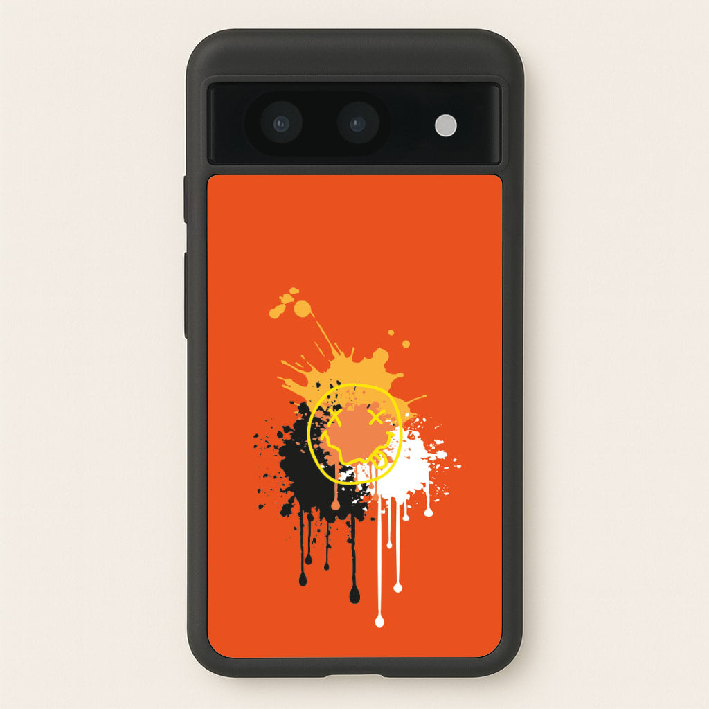 Orange Graffiti - Skate Aesthetic - Skate Aesthetic Phone Case for Google Pixel 8a