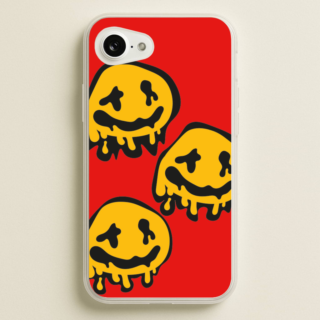 Dripping Smiley - Skate Aesthetic - Skate Aesthetic Phone Case for iPhone 16e