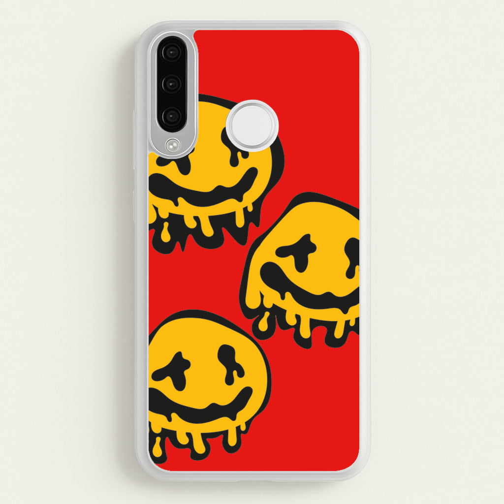 Dripping Smiley - Skate Aesthetic - Skate Aesthetic Phone Case for Huawei P30 Lite