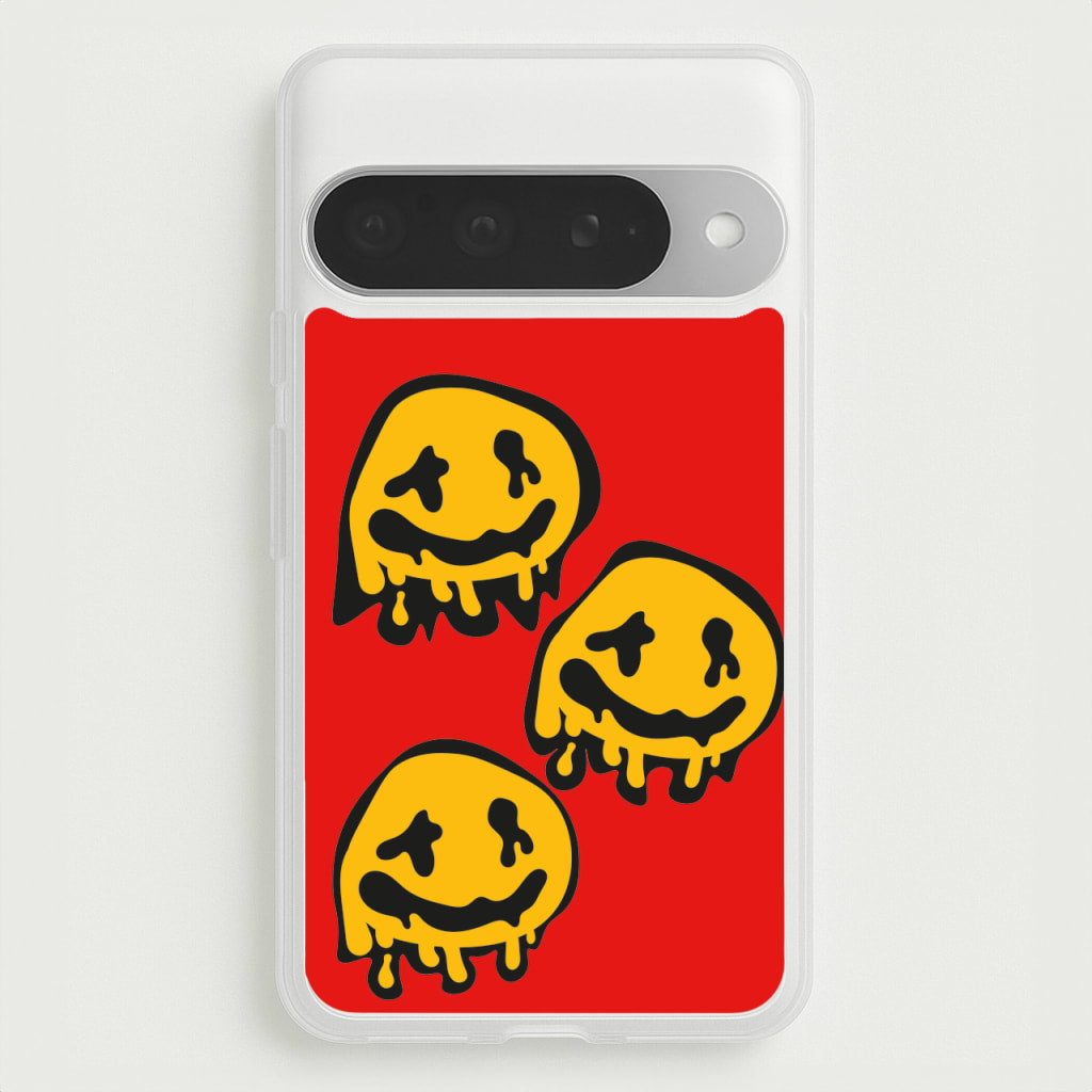 Dripping Smiley - Skate Aesthetic Phone Case for Google Pixel 10 Pro XL