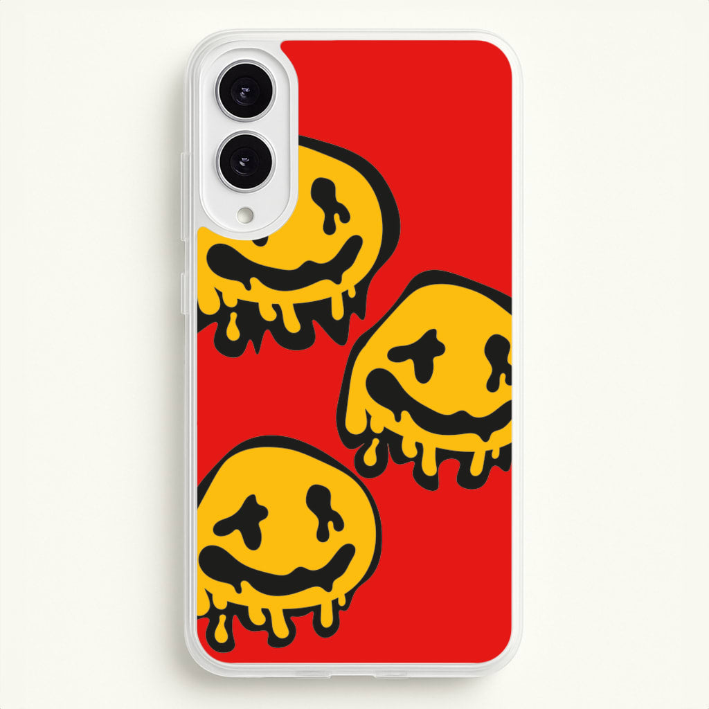 Dripping Smiley - Skate Aesthetic - Skate Aesthetic Phone Case for Galaxy S25 Edge