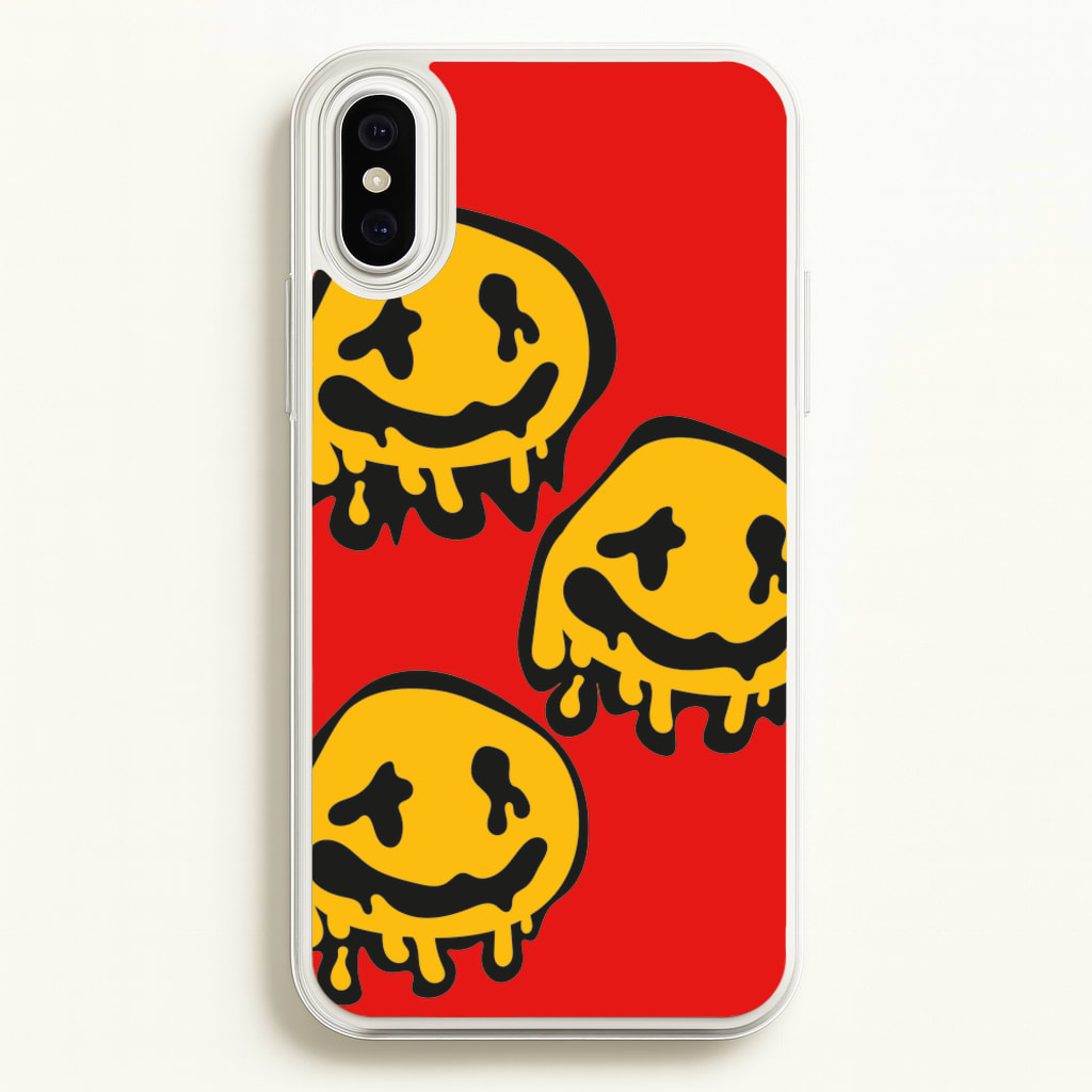 Dripping Smiley - Skate Aesthetic - Skate Aesthetic Phone Case for iPhone XS Max