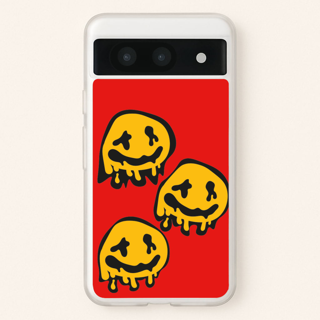Dripping Smiley - Skate Aesthetic - Skate Aesthetic Phone Case for Google Pixel 8a