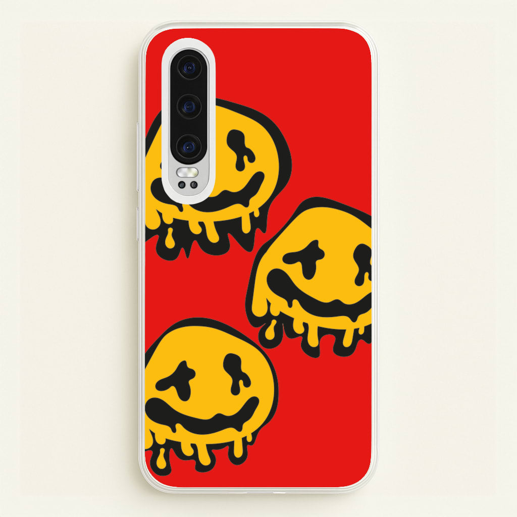 Dripping Smiley - Skate Aesthetic - Skate Aesthetic Phone Case for Huawei P30