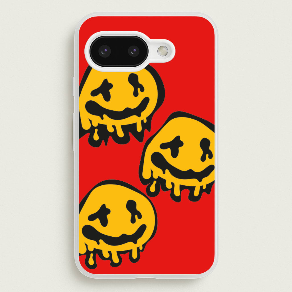 Dripping Smiley - Skate Aesthetic - Skate Aesthetic Phone Case for Google Pixel 9a